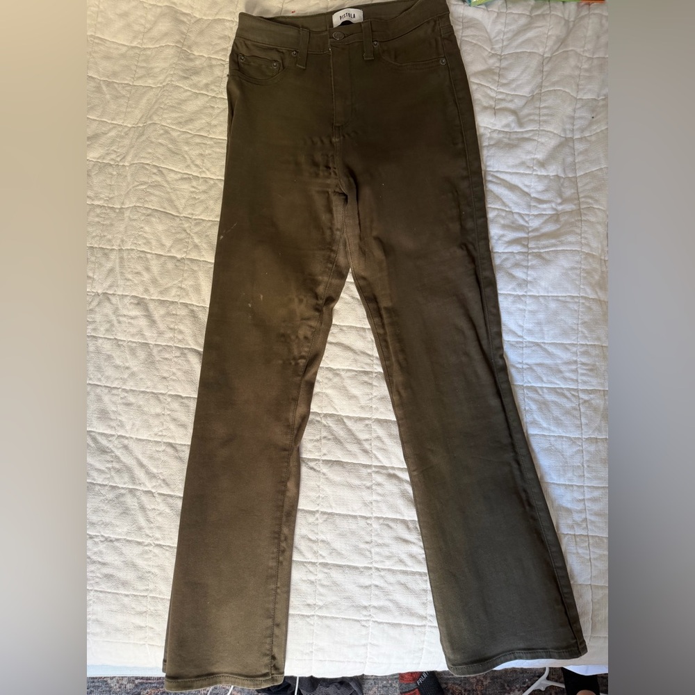 Pistola Lennon Green Wax Pants
